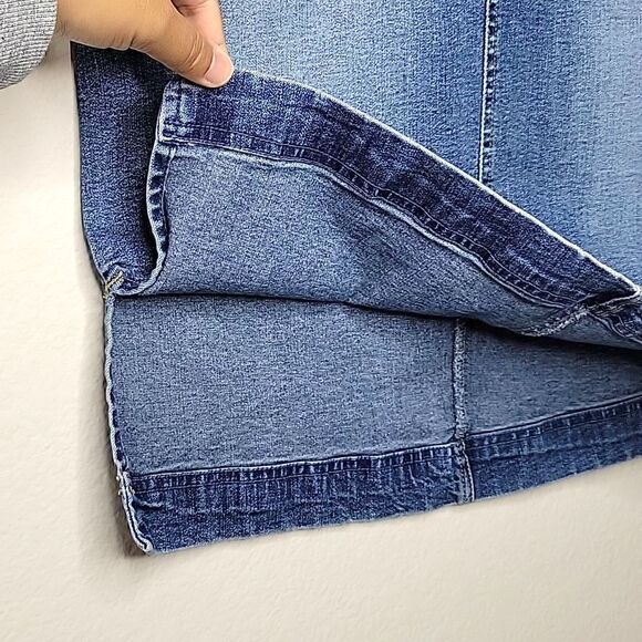 JAG JEAN Blue Denim Knee Length Casual Medium Wash Jeans Skirt size 6 - Picture 5 of 13